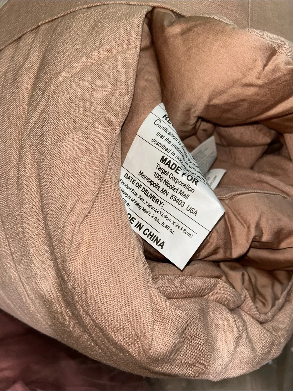 Casaluna F/Q Light Adobe Clay Heavyweight Linen Blend Comforter Set